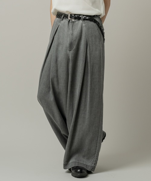 CASPER JOHN（キャスパージョン）の「Lyocell 100 baggy pants/リヨセル100バギーパンツ（その他パンツ・メンズ・ブラック/グレー・LARGE/MEDIUM/SMALL/X-SMALL）」の11枚目の写真