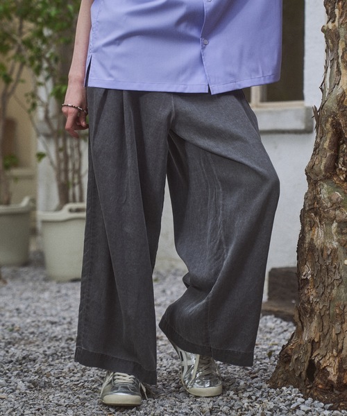 CASPER JOHN（キャスパージョン）の「Lyocell 100 baggy pants/リヨセル100バギーパンツ（その他パンツ・メンズ・ブラック/グレー・LARGE/MEDIUM/SMALL/X-SMALL）」の6枚目の写真