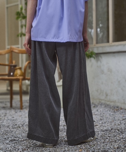 CASPER JOHN（キャスパージョン）の「Lyocell 100 baggy pants/リヨセル100バギーパンツ（その他パンツ・メンズ・ブラック/グレー・LARGE/MEDIUM/SMALL/X-SMALL）」の7枚目の写真