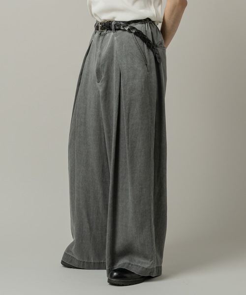 CASPER JOHN（キャスパージョン）の「Lyocell 100 baggy pants/リヨセル100バギーパンツ（その他パンツ・メンズ・ブラック/グレー・LARGE/MEDIUM/SMALL/X-SMALL）」の10枚目の写真