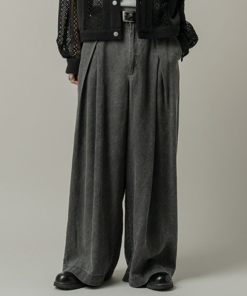 CASPER JOHN（キャスパージョン）の「Lyocell 100 baggy pants/リヨセル100バギーパンツ（その他パンツ・メンズ・ブラック/グレー・LARGE/MEDIUM/SMALL/X-SMALL）」の17枚目の写真