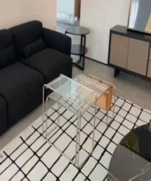 pyornim（ピョルニム）の「【26年春夏新作】【120×160cm】手書き線チェック柄ラグマット（ラグ/マット）」