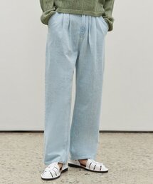 DECET（デケト）の「[Summer Ver]2Pleats Wide Jeans DCPT005LightBlue（デニムパンツ・レディース）」