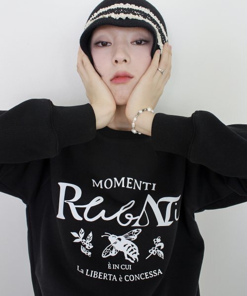 RUBATI(ルバティ)の「Honeybee Sweatshirt (BLACK)(スウェット・レディース・その他・size2/size1)」の2枚目の写真