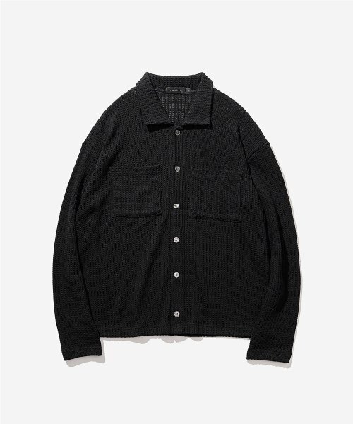 VASTIC(バスティック)の「ツーポケットニットカーディガン_ブラック(カーディガン/ボレロ・メンズ・その他・LARGE/MEDIUM)」の2枚目の写真