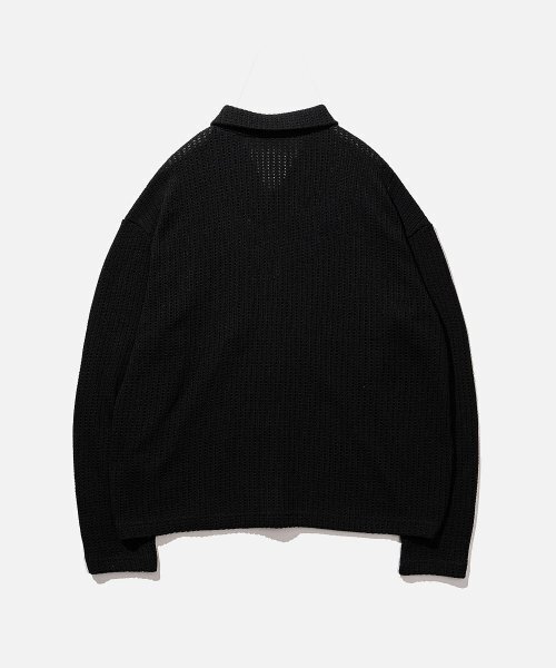 VASTIC(バスティック)の「ツーポケットニットカーディガン_ブラック(カーディガン/ボレロ・メンズ・その他・LARGE/MEDIUM)」の3枚目の写真