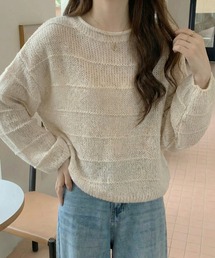 波模様ニット