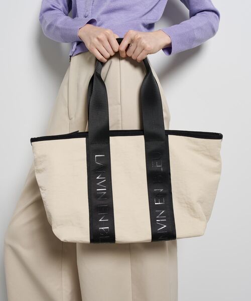ロゴテープワイドトートバッグ（トートバッグ）｜LANVIN en Bleu
