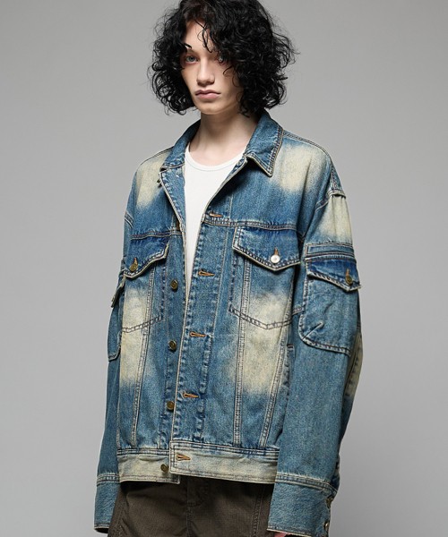 VTG Patched gene denim JK indigo