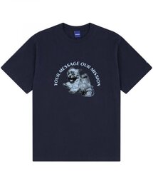 PUPPY STAMP TEE (NAVY)