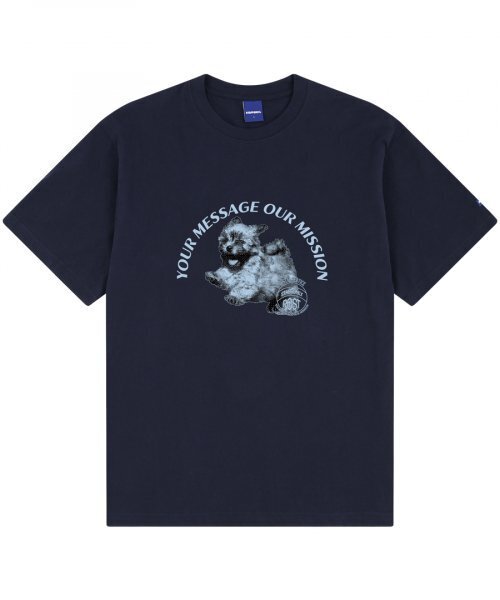 STAFF ONLY(スタッフオンリー)の「PUPPY STAMP TEE (NAVY)(Tシャツ/カットソー・レディース・その他・MEDIUM/LARGE)」の1枚目の写真