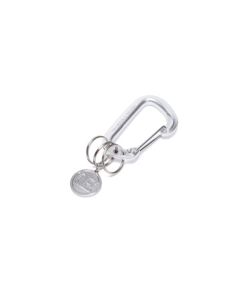 uniform experiment（ユニフォームエクスペリメント）の「ALMINIUM CARABINER（キーケース/キーアクセサリー・メンズ・シルバー/ブラック・FREE）」の2枚目の写真