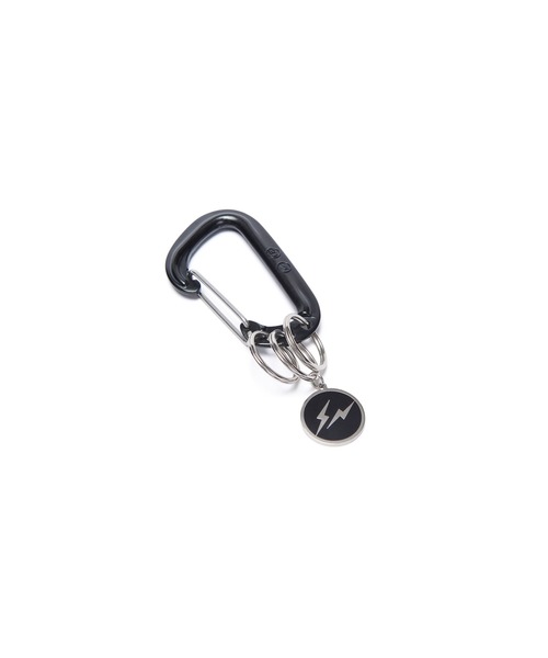 uniform experiment（ユニフォームエクスペリメント）の「ALMINIUM CARABINER（キーケース/キーアクセサリー・メンズ・シルバー/ブラック・FREE）」の4枚目の写真