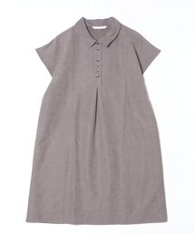 On One's Own（オンワンズオン）の「On One's Own 多ボタンピーチスキンAラインタックチュニックワンピース（チュニック）」