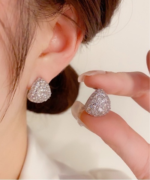 Burner(バーナー)の「【Sonu jewelry(ソヌジュエリー)】グリッターしずくスタッドピアス son-pierc-23ー13(ピアス(両耳用)・レディース・シルバー/ゴールド・FREE)」の10枚目の写真
