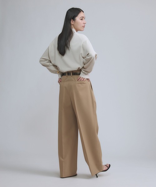 Chaos（カオス）の「Chaos(カオス)/エレルニットシャツカーディガン（カーディガン/ボレロ・レディース・アイボリー/ネイビー・FREE）」の5枚目の写真