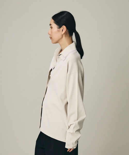 Chaos（カオス）の「Chaos(カオス)/エレルニットシャツカーディガン（カーディガン/ボレロ・レディース・アイボリー/ネイビー・FREE）」の18枚目の写真