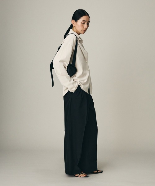 Chaos（カオス）の「Chaos(カオス)/エレルニットシャツカーディガン（カーディガン/ボレロ・レディース・アイボリー/ネイビー・FREE）」の21枚目の写真