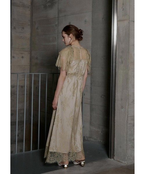 LE'RURE（リルアー）の「Lace layered scallop dress（ドレス・レディース・ベージュ/ライム/ブラック・SMALL/MEDIUM/TALL）」の19枚目の写真