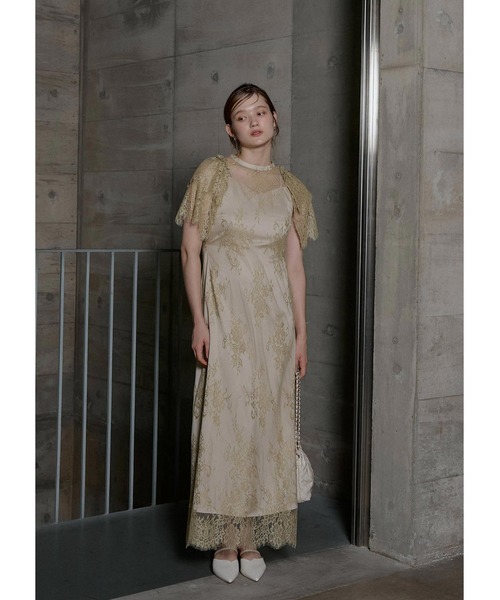 Lace layered scallop dress（ドレス）｜LE'RURE（リルアー）の