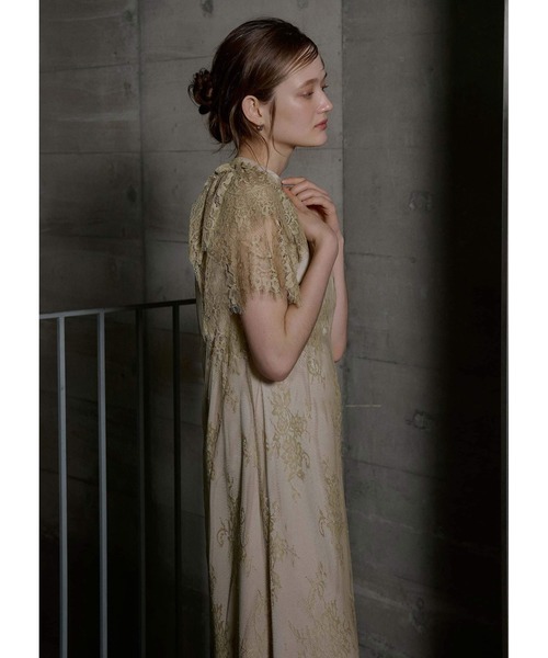 LE'RURE(リルアー)の「Lace layered scallop dress(ドレス・レディース・ベージュ/ライム/ブラック・SMALL/MEDIUM/TALL)」の21枚目の写真