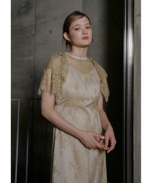 LE'RURE(リルアー)の「Lace layered scallop dress(ドレス・レディース・ベージュ/ライム/ブラック・SMALL/MEDIUM/TALL)」の20枚目の写真