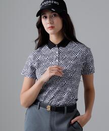 SPXダイヤプリント半袖ポロシャツ (WOMENS)