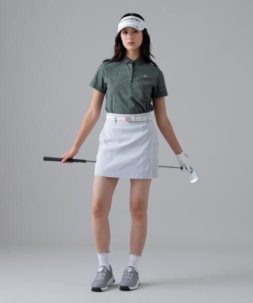 St ANDREWS（セントアンドリュース）の「SPXダイヤプリント半袖ポロシャツ (WOMENS)（ポロシャツ・レディース・カーキ/ホワイト・S/M/L）」の17枚目の写真