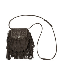 THECOLDESTMOMENT | TCM fringe mini bag (brown)(メッセンジャーバッグ)
