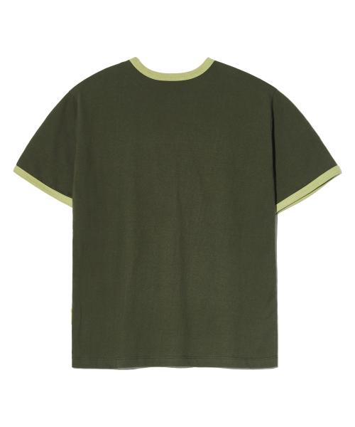 PIECEMAKER(ピースメーカー)の「FINGER PRINT RINGER TEE (KHAKI)(Tシャツ/カットソー・レディース・その他・FREE)」の3枚目の写真