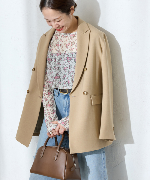 JOURNAL STANDARD（ジャーナルスタンダード）の「シアーフラワーカットソー（Tシャツ/カットソー・レディース・ピンク/ブルー・FREE）」の14枚目の写真