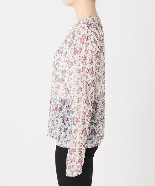 JOURNAL STANDARD（ジャーナルスタンダード）の「シアーフラワーカットソー（Tシャツ/カットソー・レディース・ピンク/ブルー・FREE）」の17枚目の写真