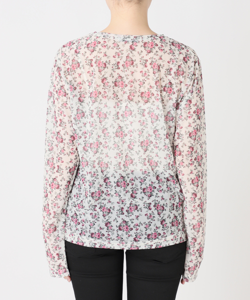 JOURNAL STANDARD（ジャーナルスタンダード）の「シアーフラワーカットソー（Tシャツ/カットソー・レディース・ピンク/ブルー・FREE）」の18枚目の写真