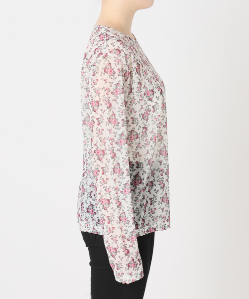 JOURNAL STANDARD（ジャーナルスタンダード）の「シアーフラワーカットソー（Tシャツ/カットソー・レディース・ピンク/ブルー・FREE）」の19枚目の写真