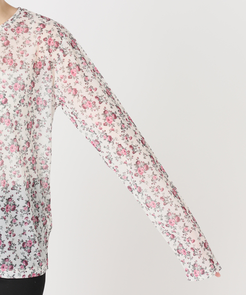 JOURNAL STANDARD（ジャーナルスタンダード）の「シアーフラワーカットソー（Tシャツ/カットソー・レディース・ピンク/ブルー・FREE）」の20枚目の写真