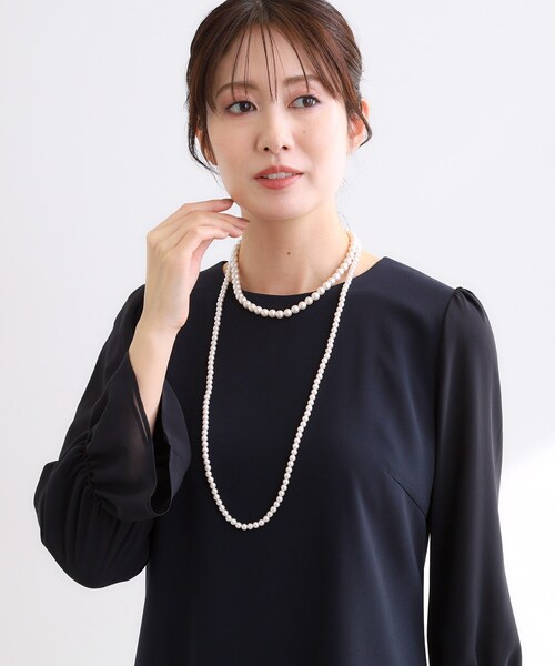 Reflect(リフレクト)の「【フォーマル/入卒/単品使い可】人工パール2連ネックレス(ネックレス・レディース・オフホワイト・00)」の4枚目の写真