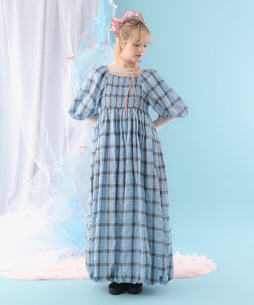 CAROLINA GLASER（カロリナ グレイサー）の「バルーン チェック ロング 