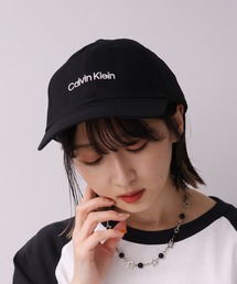 【Calvin Klein/カルバンクライン】TITLECASE EMBROIDERY BASEBALL CAP/タイトルケース エンブロイダリー ベースボールキャップ