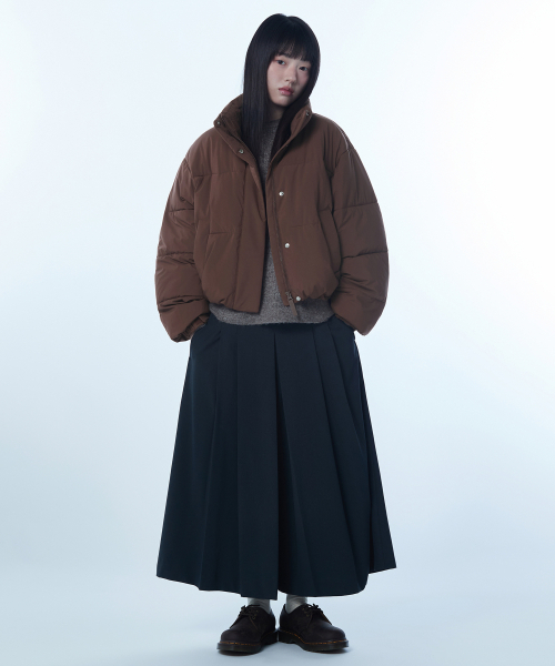MUSINSA STANDARD WOMAN（ムシンサスタンダードウーマン）の「ウィメンズデイリープファーショートダウンジャケット[ブラウン]（ダウンジャケット/コート・レディース・その他・X-SMALL/SMALL/LARGE/MEDIUM）」の3枚目の写真