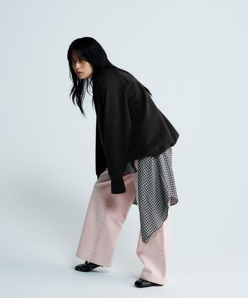 JEANASIS（ジーナシス）の「スタンダードワイドデニム/647643（デニムパンツ・レディース・ライトブルー/ピンク/ブルー/ブラック・MEDIUM/SMALL）」の10枚目の写真