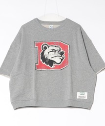 DISCUS（ディスカス）の「DISCUS ATHLETIC（ディスカスアスレチック）USAコットン プリント 半袖ビッグスウェット/ヴィンテージ風 裏毛 トレーナー（スウェット）」