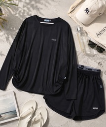 DISCUS ATHLETIC（ディスカス　アスレチック）の「DISCUS ATHLETIC(ディスカスアスレチック)水陸両用ラッシュガードセットアップ Tシャツ&ショートパンツ UVカット 接触冷感 上下セット（ラッシュガード）」