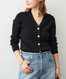 Deuxieme Classe | *DINER RIB Vネックカーディガン(カーディガン/ボレロ)