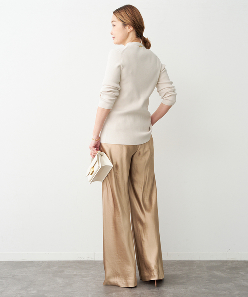 Deuxieme Classe(ドゥーズィエムクラス)の「*DINER RIB Vネックカーディガン(カーディガン/ボレロ・レディース・ダークグリーン/ベージュ/ブラック・FREE)」の15枚目の写真