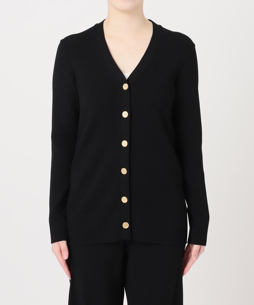 Deuxieme Classe(ドゥーズィエムクラス)の「*DINER RIB Vネックカーディガン(カーディガン/ボレロ・レディース・ダークグリーン/ベージュ/ブラック・FREE)」の22枚目の写真