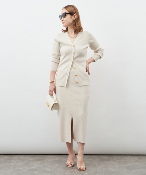 DINER RIB Vネックカーディガン（カーディガン/ボレロ）｜Deuxieme