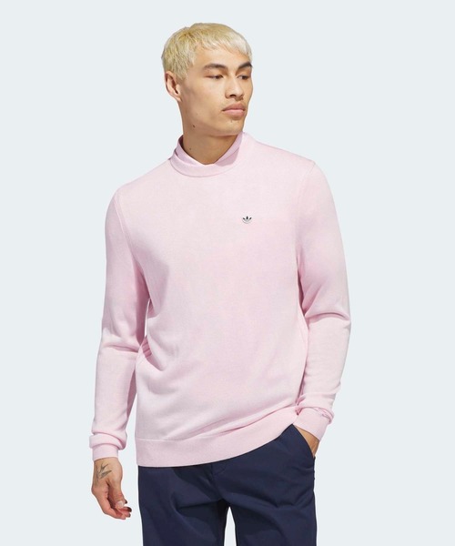 adidas(アディダス)の「オリジナルス カシミヤ ブレンド セーター【adidas Golf/アディダスゴルフ】(ニット/セーター・メンズ・イエロー/ピンク/ブルー・XX-LARGE/X-LARGE/LARGE/MEDIUM/SMALL/3XL)」の1枚目の写真