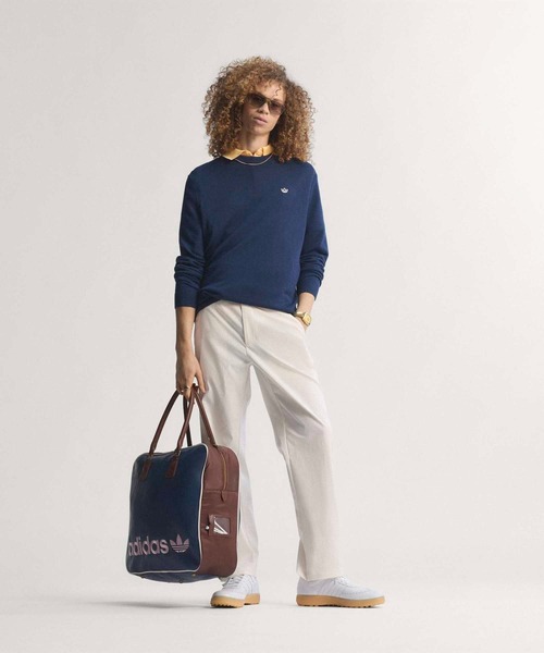 adidas(アディダス)の「オリジナルス カシミヤ ブレンド セーター【adidas Golf/アディダスゴルフ】(ニット/セーター・メンズ・イエロー/ピンク/ブルー・XX-LARGE/X-LARGE/LARGE/MEDIUM/SMALL/3XL)」の2枚目の写真