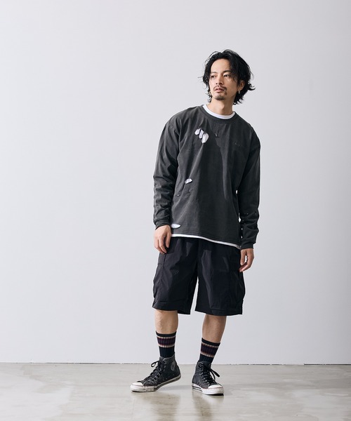 improves(インプローブス)の「フィーチャーロゴ 長袖 グランジ Tシャツ(Tシャツ/カットソー・メンズ・ブラウン/ブラック・X-LARGE/LARGE/MEDIUM/SMALL)」の15枚目の写真