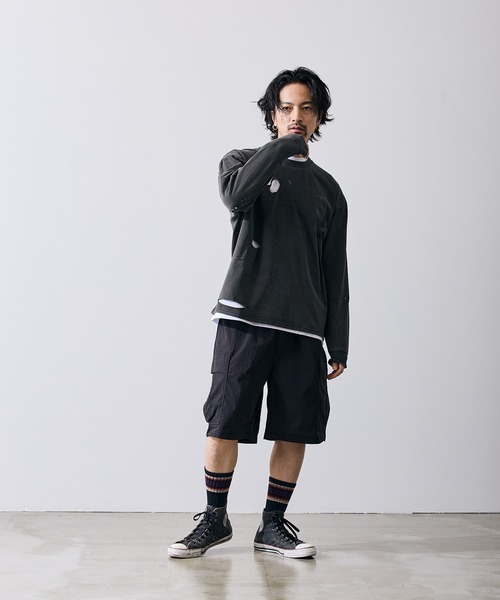 improves(インプローブス)の「フィーチャーロゴ 長袖 グランジ Tシャツ(Tシャツ/カットソー・メンズ・ブラウン/ブラック・X-LARGE/LARGE/MEDIUM/SMALL)」の16枚目の写真